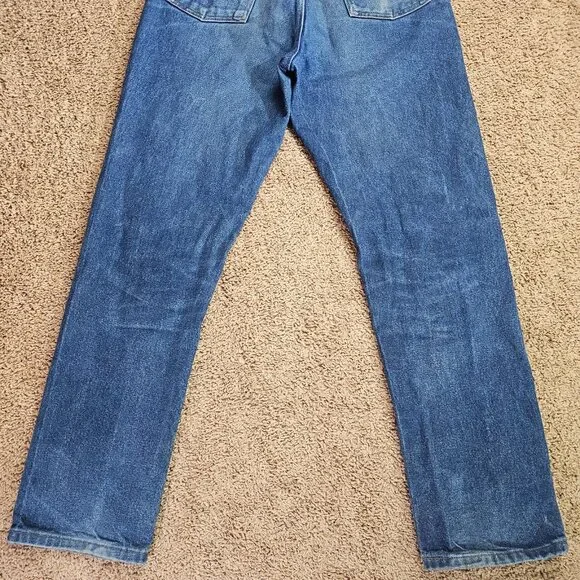 Wrangler Denim Jeans Mens Tag 34x34 Act 34x32 Blue 33MWZ Cowboy Cut Western - Picture 11 of 11